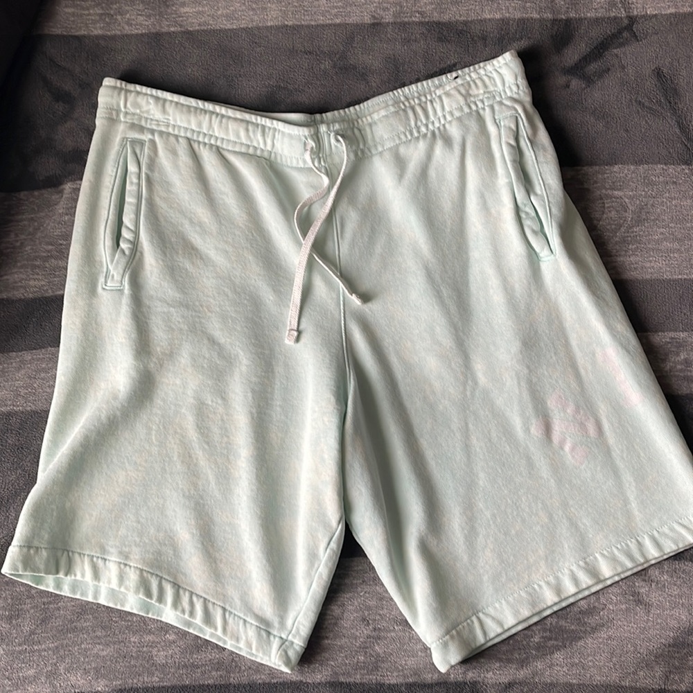 light green nike shorts